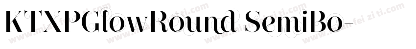 KTXPGlowRound SemiBo字体转换